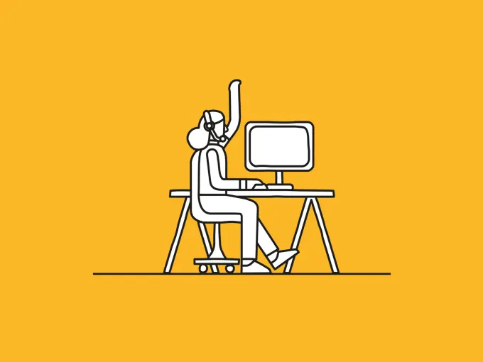 Contact us side view