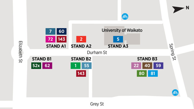 tauranga Transfer Point Map